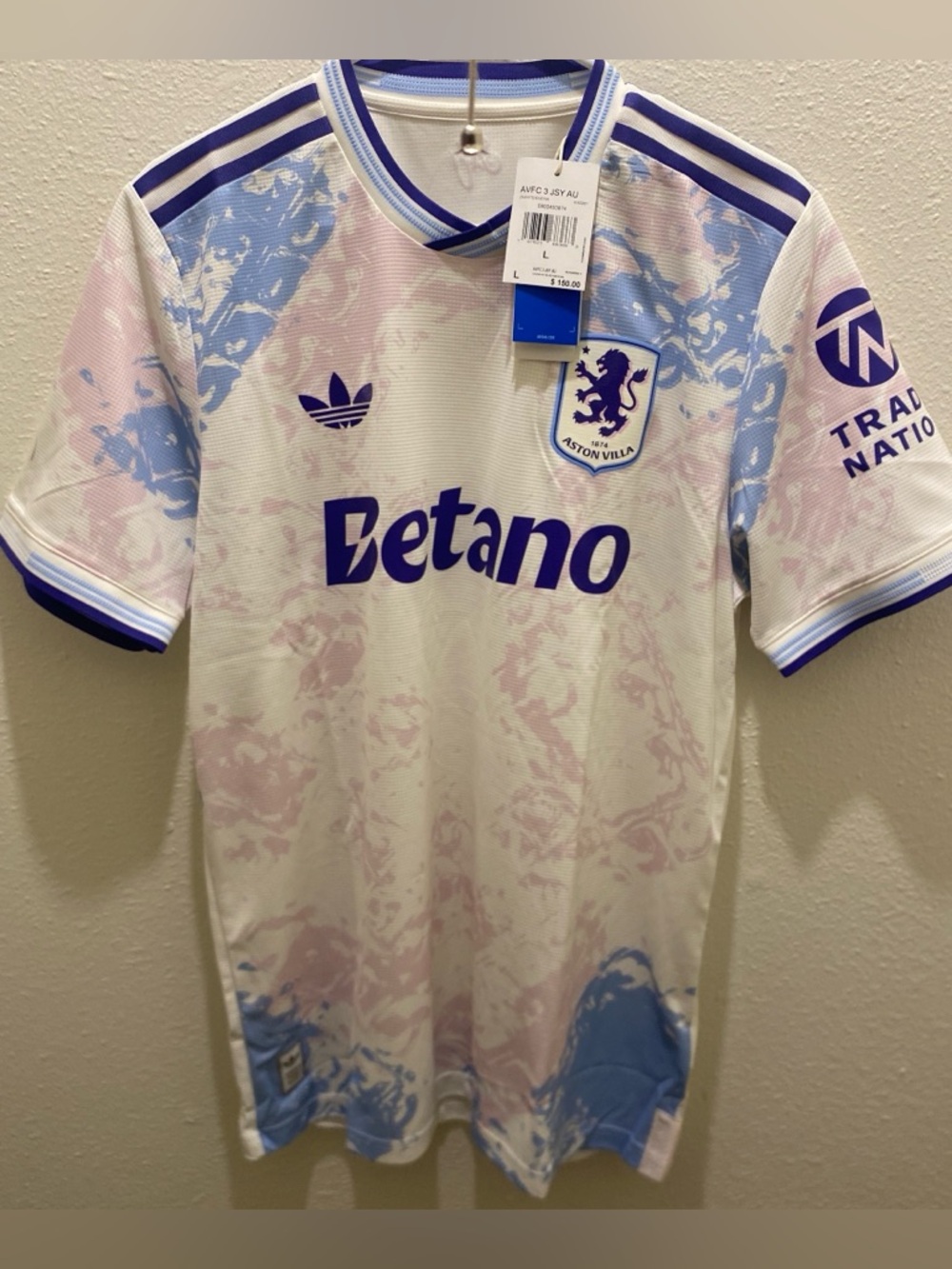 Aston Villa FC 25/26 Authentic Player Version 3rd Kit Men’s Jersey Size Large
